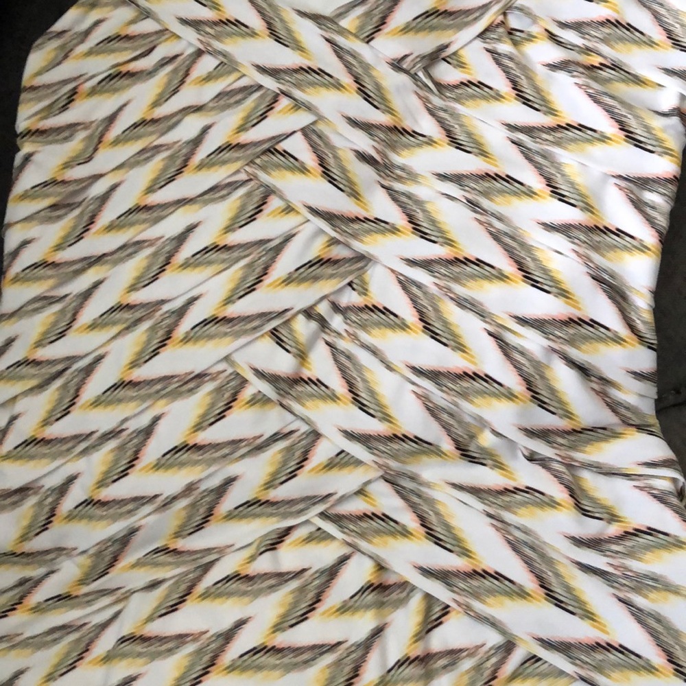 Whbm Zigzag Print Shell Top Sz L (A-16) - image 6